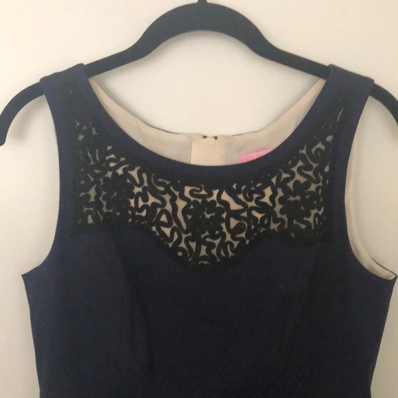 Navy and black trim Lilly Pulitzer dress! - Picture 2 of 4